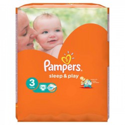 Подгузники, Pampers (Памперс) 7-18 кг р. 4 №68 слип энд плей макси